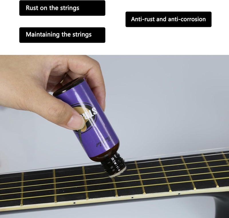 Danchet String Oil, Musical Instrument String Oil, Guitar String Care/Cleaning/Polishing Accessories, Lubricant for Guitar, Ukulele - Musical Instrument Accessories - Image 4